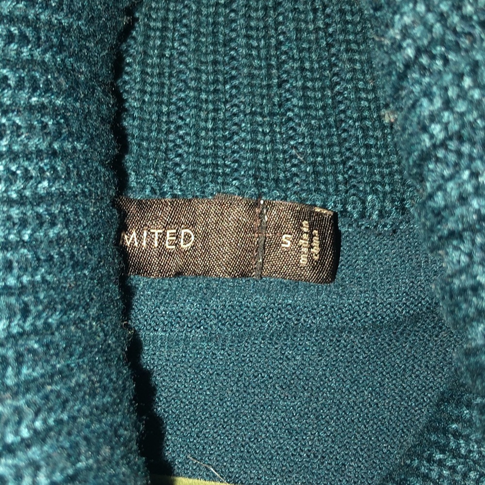 The Limited, cowl neck sweater, size S- dark teal - Picture 2 of 2